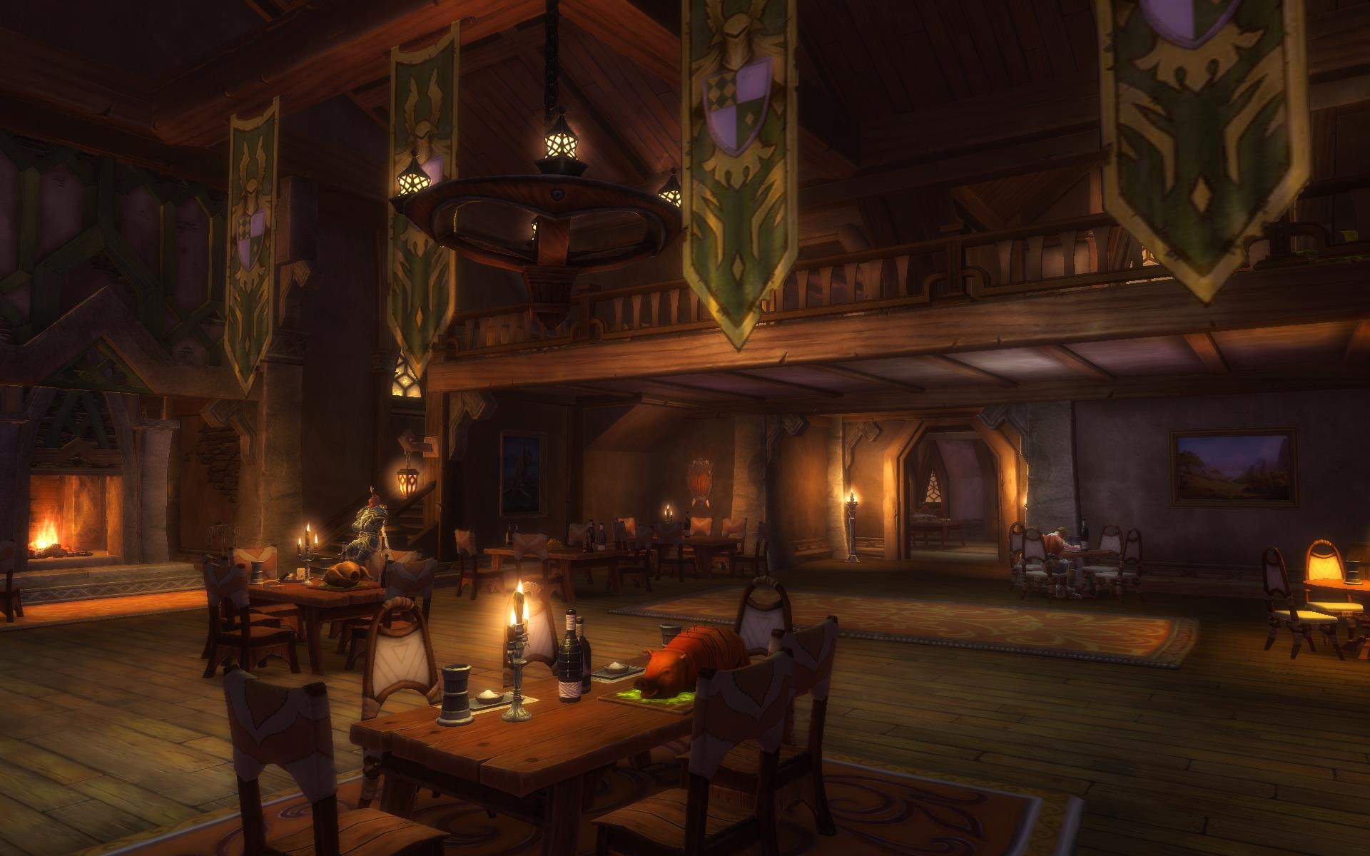 Tavern ai. Kingdoms of Amalur Tavern. Таверна панорама. Стол в таверне. Таверна в MMORPG.