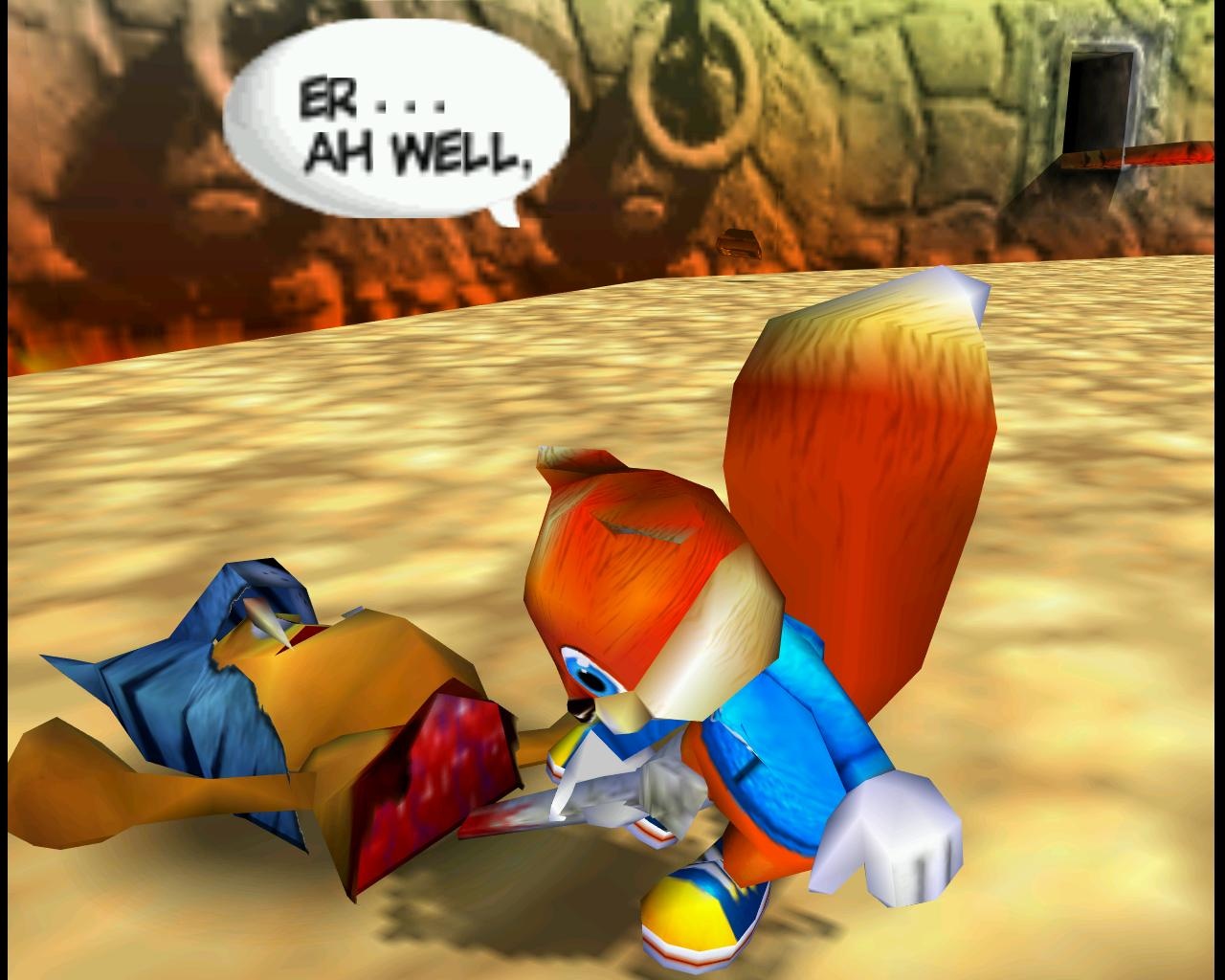 Conker's bad fur day tattoo