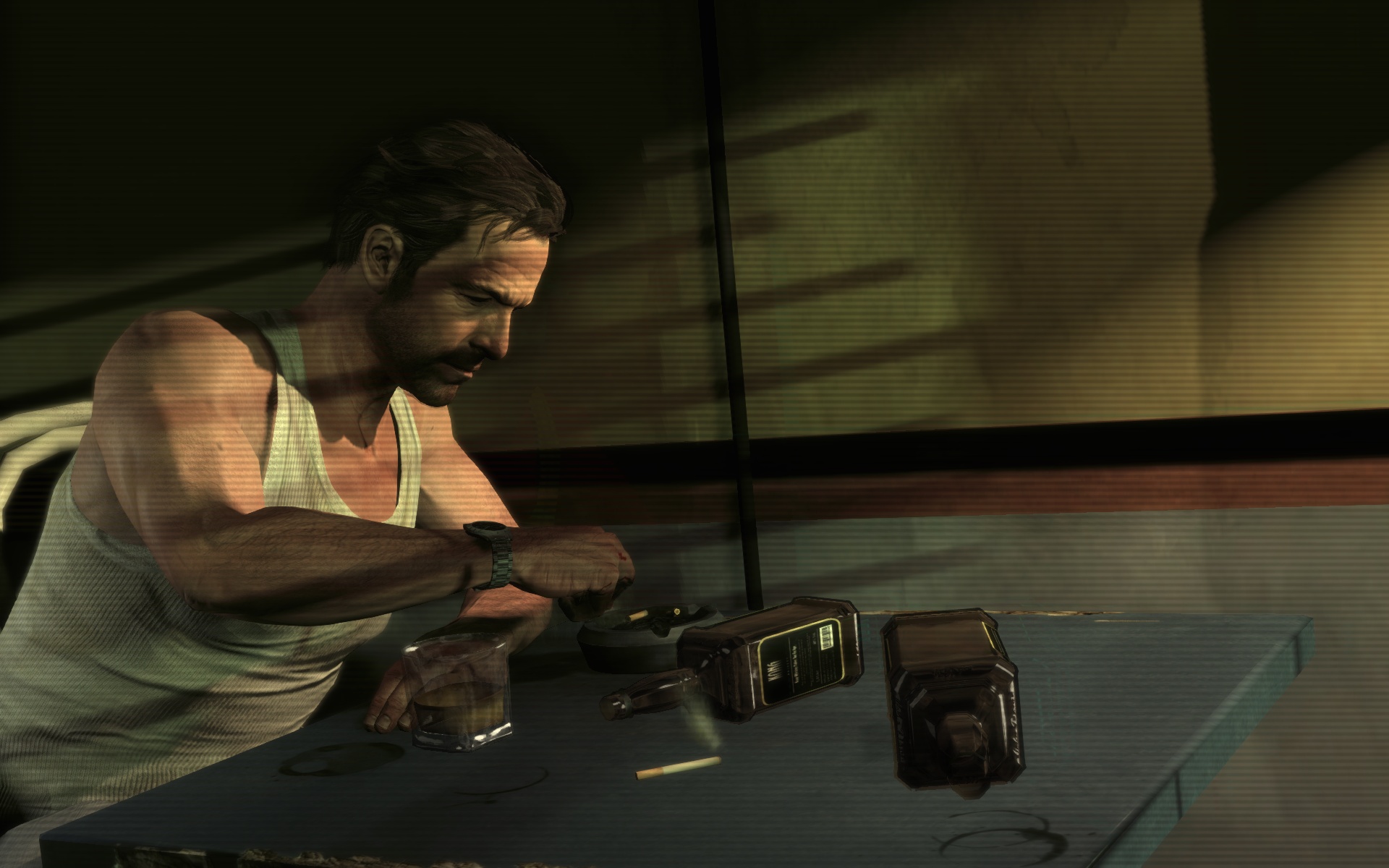 Max Payne 3 Макс пьёт